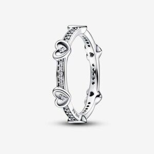 Pandora Radiant Sparkling Hearts Ring
